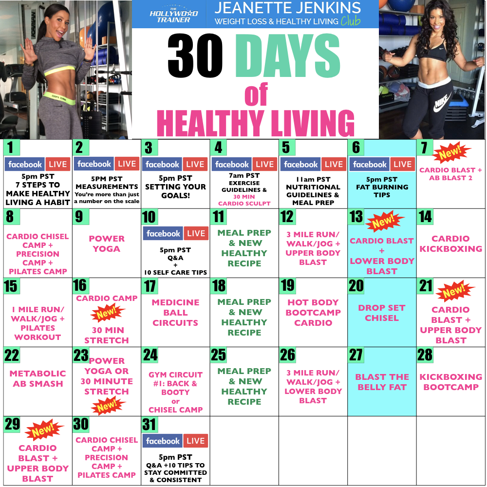 30days Of Healthy Living Jeanette Jenkins