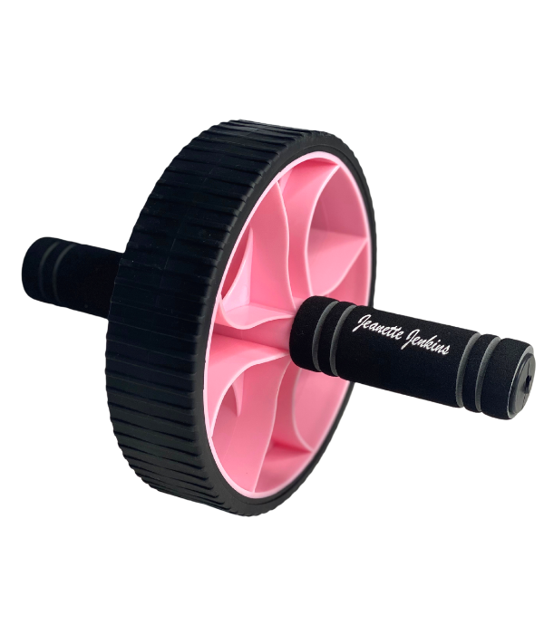 Ab Wheel - Pink on Black