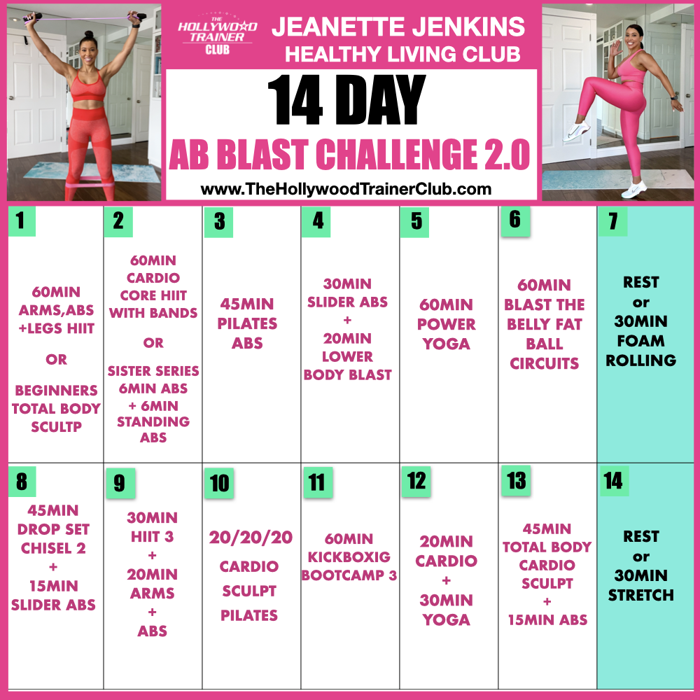 14 day ab challenge hot sale